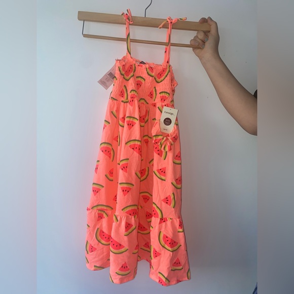 Gorgeous colourful watermelon dress for summer for small beautiful girls - Picture 2 of 4